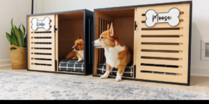 do it yourself dog crate furniture