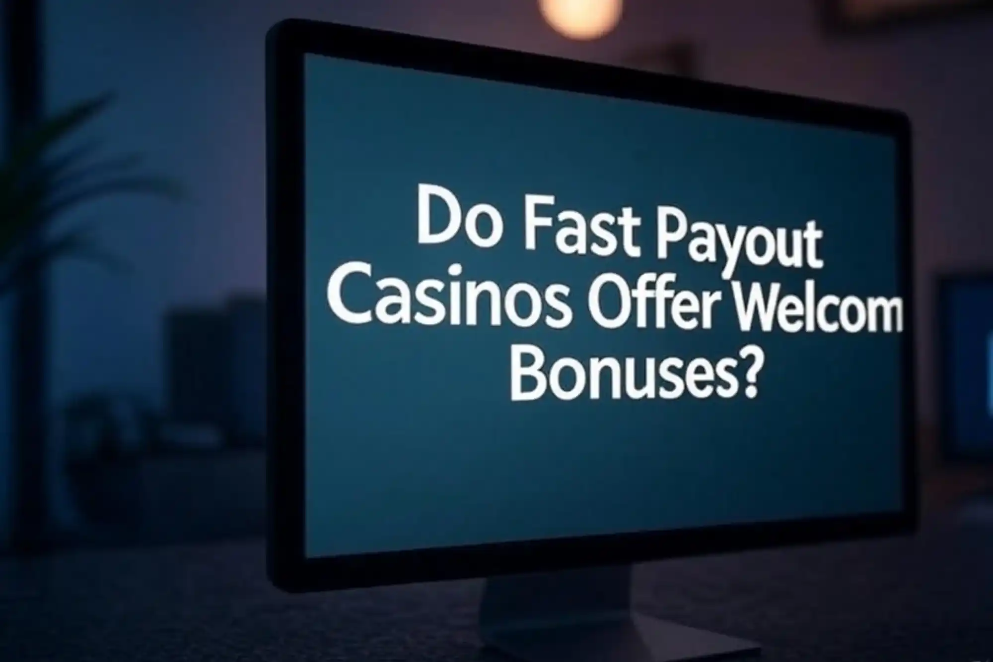 Do Fast Payout Casinos Offer Welcome Bonuses?